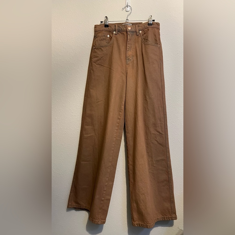 #1007 NWT Free People We The Free Crvy Gia High Rise Wide Leg size 27 - Picture 4 of 8